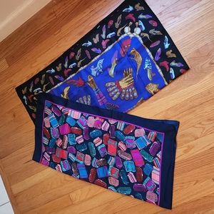 2 scarves! Vintage shoes/gloves and bags!